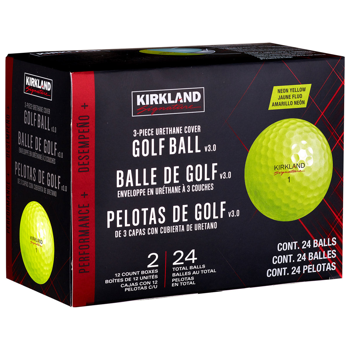V3.0 Yellow Golf Ball, 2-Dozen