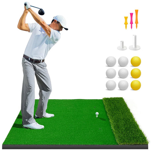 5X4Ft Hitting Thickened Artificial Turf Practice Golf Mat for Outdoor & Indoor, Gifts for Men/Golfers